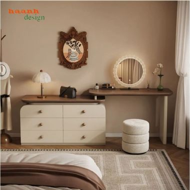 Bàn trang điểm kết hợp tủ ngăn kéo gỗ công nghiệp - BTH 020