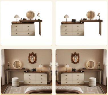 Bàn trang điểm kết hợp tủ ngăn kéo gỗ công nghiệp - BTH 020