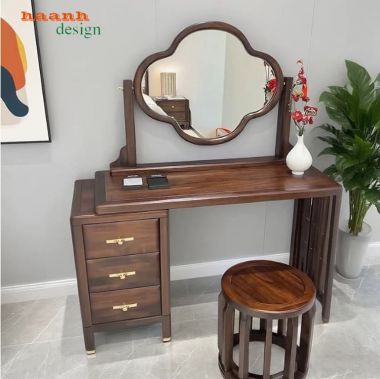 Bàn trang điểm gương hoa 3 ngăn kéo - BTH 019