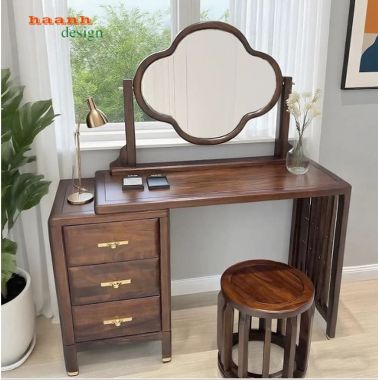 Bàn trang điểm gương hoa 3 ngăn kéo - BTH 019