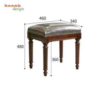 Bàn gỗ trang điểm cao cấp phong cách cổ điển Mỹ sang trọng-BTA 017