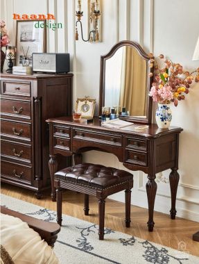 Bàn Trang Điểm Đẹp Phong Cách Cổ Điển Mỹ Sang Trọng-BTA 016
