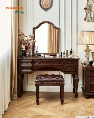 Bàn Trang Điểm Đẹp Phong Cách Cổ Điển Mỹ Sang Trọng-BTA 016