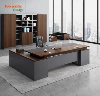 Xu Hướng Bàn Trưởng Phòng Hiện Đại Gỗ Công Nghiệp 2026-BTF 007