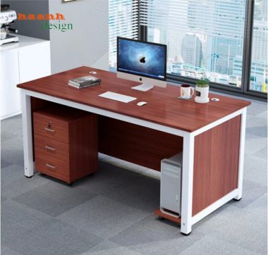 Bàn trưởng phòng gỗ công nghiệp khung vuông nhiều màu - BTF 008