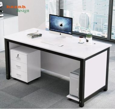 Bàn trưởng phòng gỗ công nghiệp khung vuông nhiều màu - BTF 008