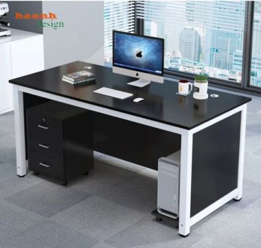 Bàn trưởng phòng gỗ công nghiệp khung vuông nhiều màu - BTF 008