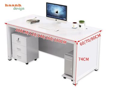 Bàn trưởng phòng gỗ công nghiệp khung vuông nhiều màu - BTF 008