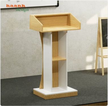 Bục phát biểu hội trường dáng cong phối màu đa dạng - BPB 011