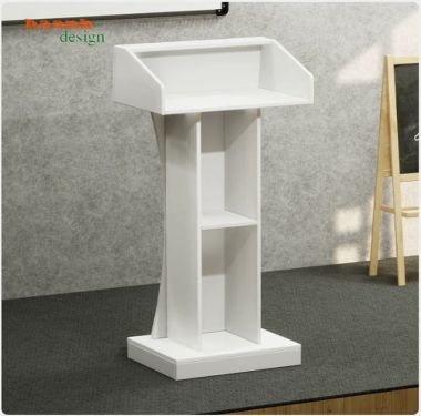 Bục phát biểu hội trường dáng cong phối màu đa dạng - BPB 011