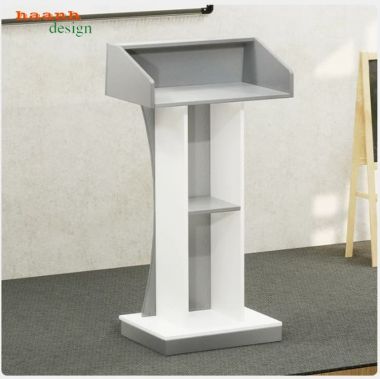 Bục phát biểu hội trường dáng cong phối màu đa dạng - BPB 011