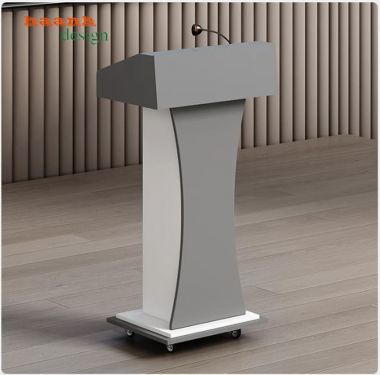 Bục phát biểu hội trường dáng cong phối màu đa dạng - BPB 011