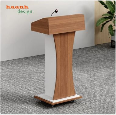 Bục phát biểu hội trường dáng cong phối màu đa dạng - BPB 011