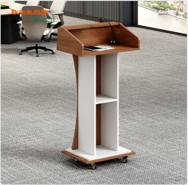 Bục phát biểu hội trường dáng cong phối màu đa dạng - BPB 011