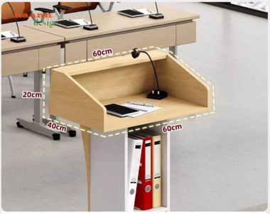 Bục phát biểu hội trường dáng cong phối màu đa dạng - BPB 011