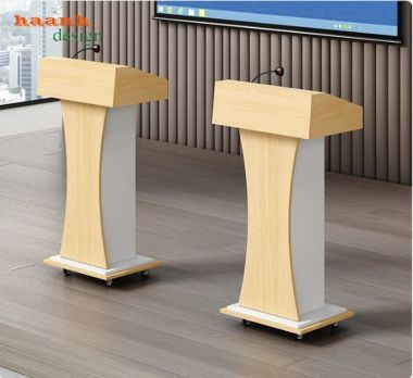 Bục phát biểu hội trường dáng cong phối màu đa dạng - BPB 011