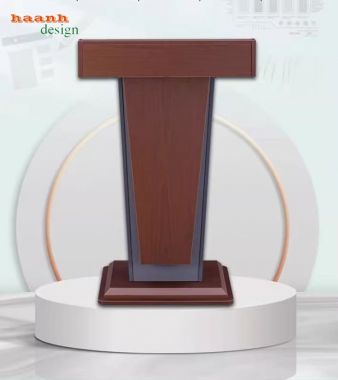 Bục phát biểu gỗ hội trường thiết kế theo yêu cầu-BPB 008