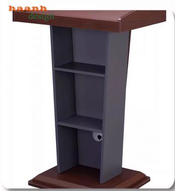 Bục phát biểu gỗ hội trường thiết kế theo yêu cầu-BPB 008