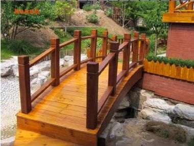 Xây dựng cầu gỗ teak ngoài trời bền lâu với thời gian-CGN 008