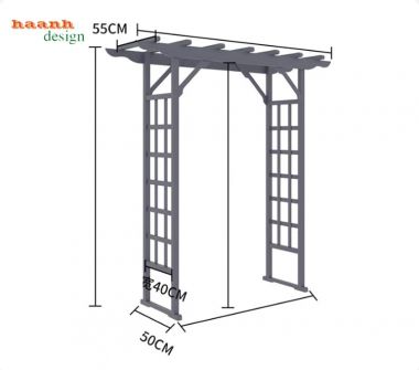 Cổng gỗ sân vườn – Giải pháp trang trí ngoại thất đẹp-CVM 008