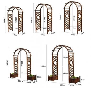 Cổng gỗ ngoài trời hiện đại cho biệt thự và resort-CVM 009