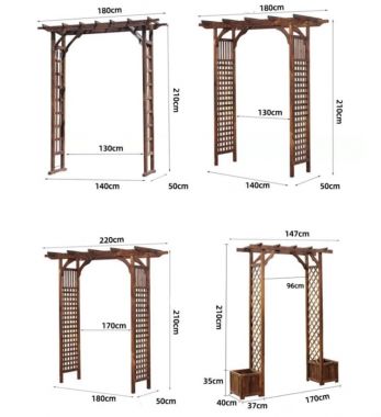 Cổng gỗ ngoài trời hiện đại cho biệt thự và resort-CVM 009