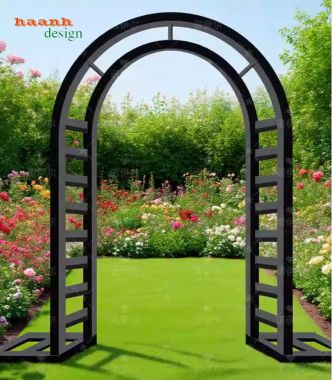 Cổng vòm sắt đẹp – Xu hướng thiết kế cổng, sang trọng năm nay-CVM 002