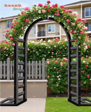 Cổng vòm sắt đẹp – Xu hướng thiết kế cổng, sang trọng năm nay-CVM 002
