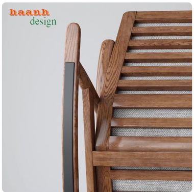 Ghế thư giãn gỗ sồi Sự thoải mái và sang trọng hoàn hảo-GBB 016