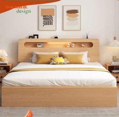 Giường trẻ em gỗ công nghiệp đầu giường hộc mở - GDC 007