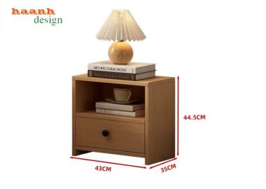 Giường trẻ em gỗ công nghiệp đầu giường hộc mở - GDC 007