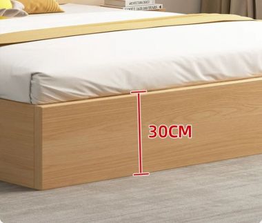 Giường trẻ em gỗ công nghiệp đầu giường hộc mở - GDC 007