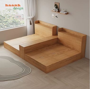 Giường gỗ cho trẻ em đẹp giá tốt xu hướng mới nhất-GDC 006