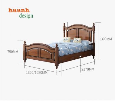 Giới thiệu giường gỗ cho trẻ em an toàn và đẹp mắt-GDN 006