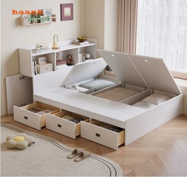 Giường Gỗ Công Nghiệp Cao Cấp Hiện Đại Cho Phòng Ngủ Đẹp-GNH 010