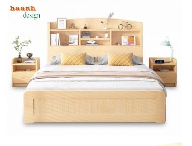 Top mẫu giường gỗ công nghiệp có ngăn kéo đẹp hiện đại 2025-GNH 007