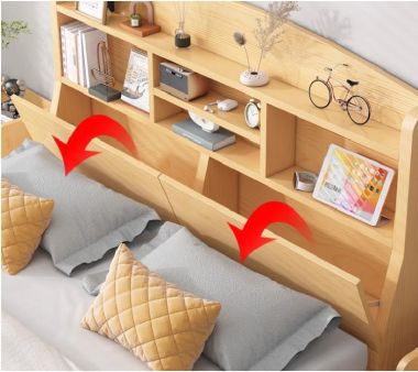 Top mẫu giường gỗ công nghiệp có ngăn kéo đẹp hiện đại 2025-GNH 007