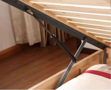 Giường ngủ gỗ công nghiệp sơn trắng chất lượng sang trọng GNH 002