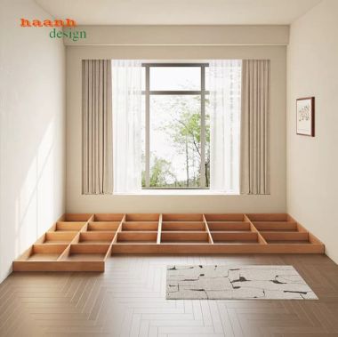 Mẫu giường gỗ công nghiệp bền đẹp xu hướng 2026-GNH 008