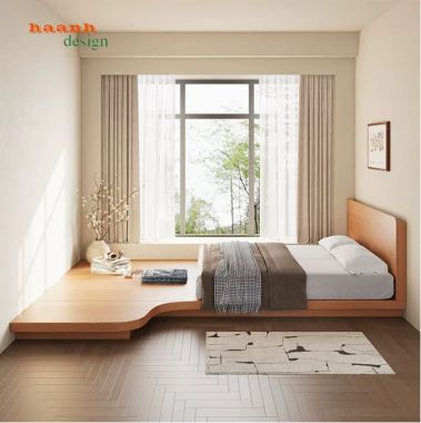 Mẫu giường gỗ công nghiệp bền đẹp xu hướng 2026-GNH 008