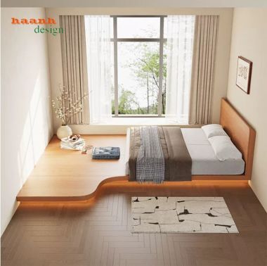 Mẫu giường gỗ công nghiệp bền đẹp xu hướng 2026-GNH 008