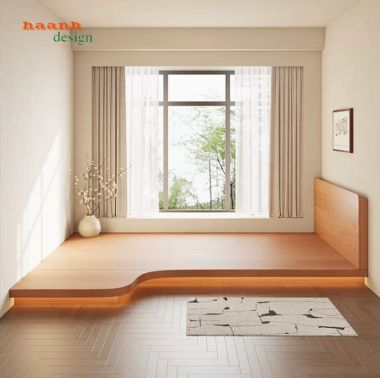 Mẫu giường gỗ công nghiệp bền đẹp xu hướng 2026-GNH 008