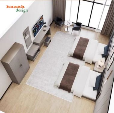 Giường gỗ khách sạn hiện đại – Giải pháp nội thất cao cấp-GNN 011