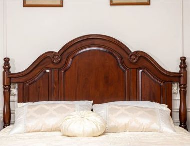 Giường gỗ hương đá cao cấp cho khách sạn sang trọng-GNK 010