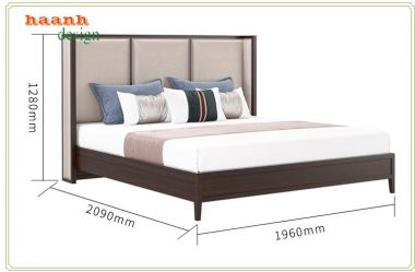 Giường ngủ khách sạn gỗ tự nhiên GNK002