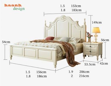 Giường ngủ khách sạn cao cấp gỗ sồi tự nhiên chuẩn 5 sao-GNK 009