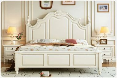 Giường ngủ khách sạn cao cấp gỗ sồi tự nhiên chuẩn 5 sao-GNK 009