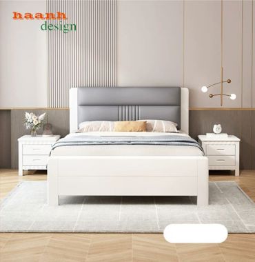 Giường ngủ khách sạn gỗ tự nhiên hiện đại - GNK 012