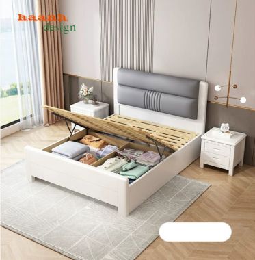 Giường ngủ khách sạn gỗ tự nhiên hiện đại - GNK 012