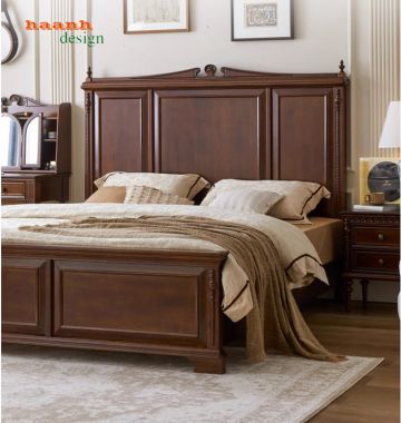 Bộ giường ngủ tân cổ điển cao cấp – Thiết kế Châu Âu-GGC 016